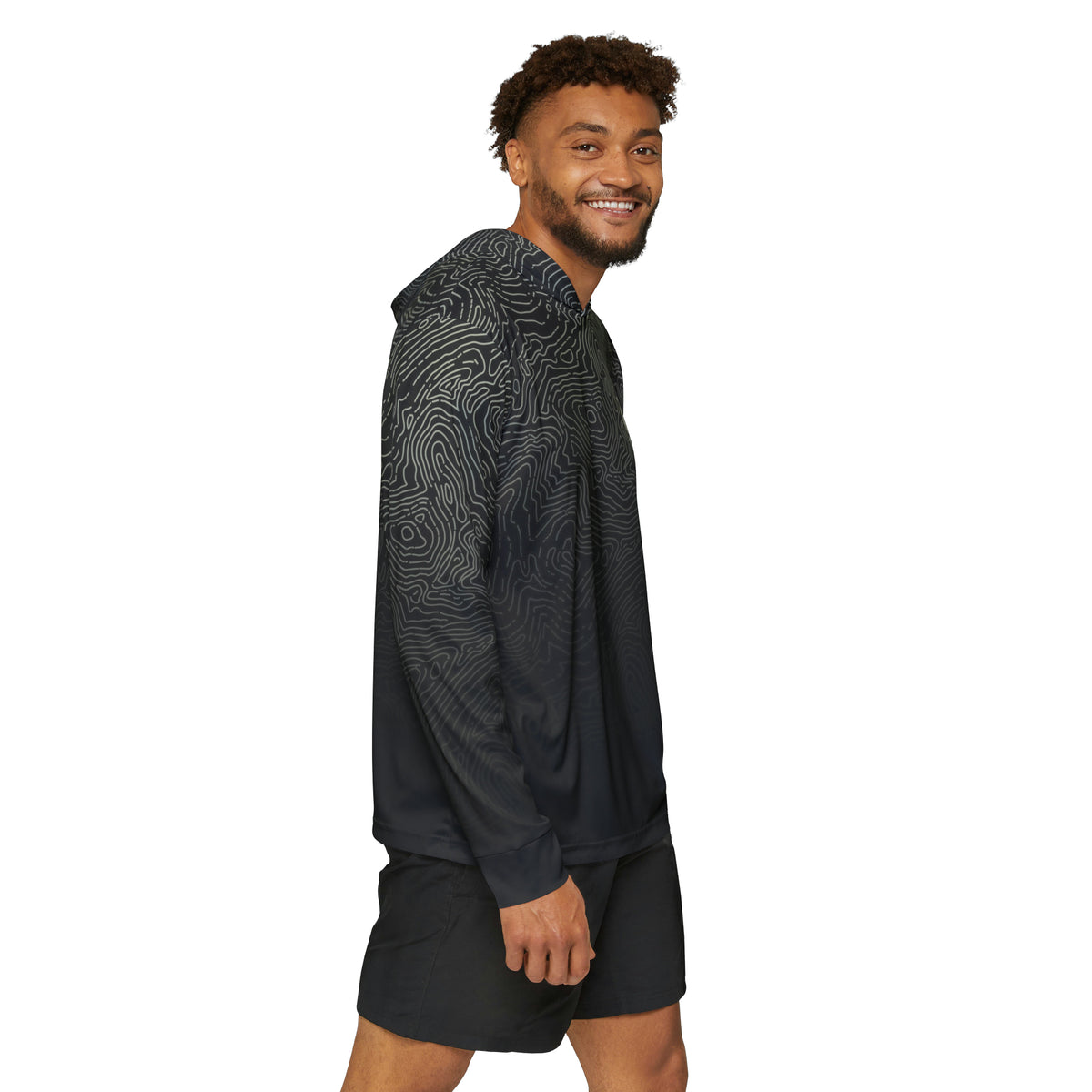 Spearfishing & Hunting UPF 50+ Sun Hoodie - Dark Topo