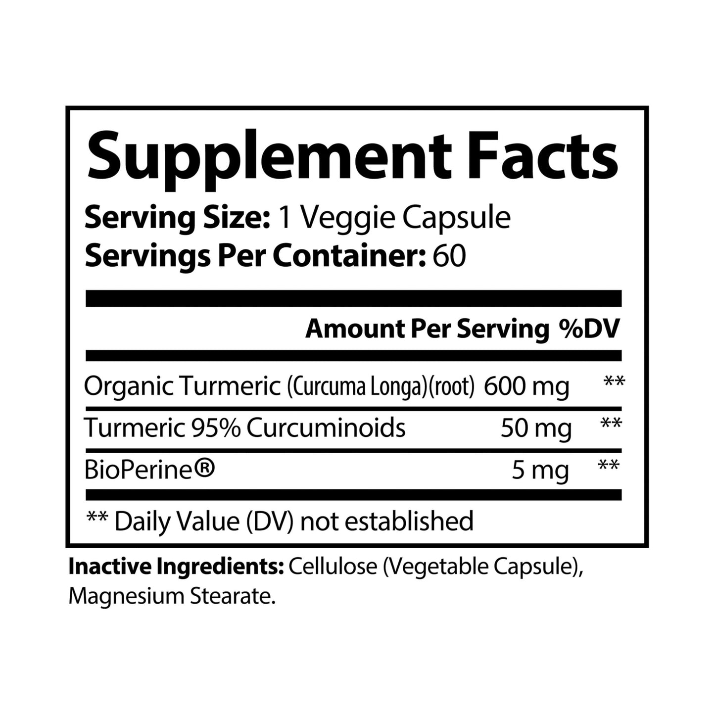 KILLSHOT Life Turmeric with BioPerine® (60 Capsules)