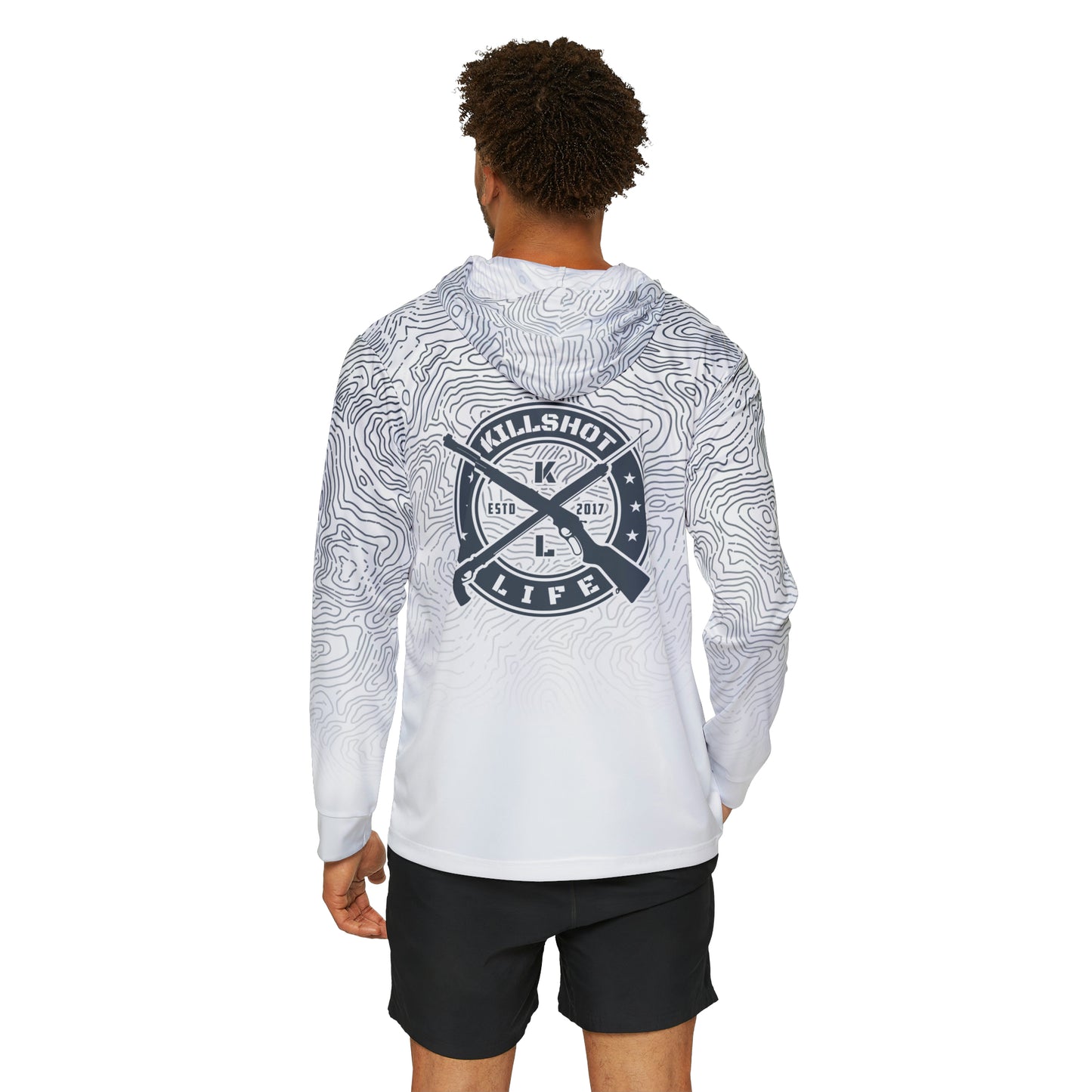 Spearfishing & Hunting UPF 50+ Sun Hoodie - Light Topo