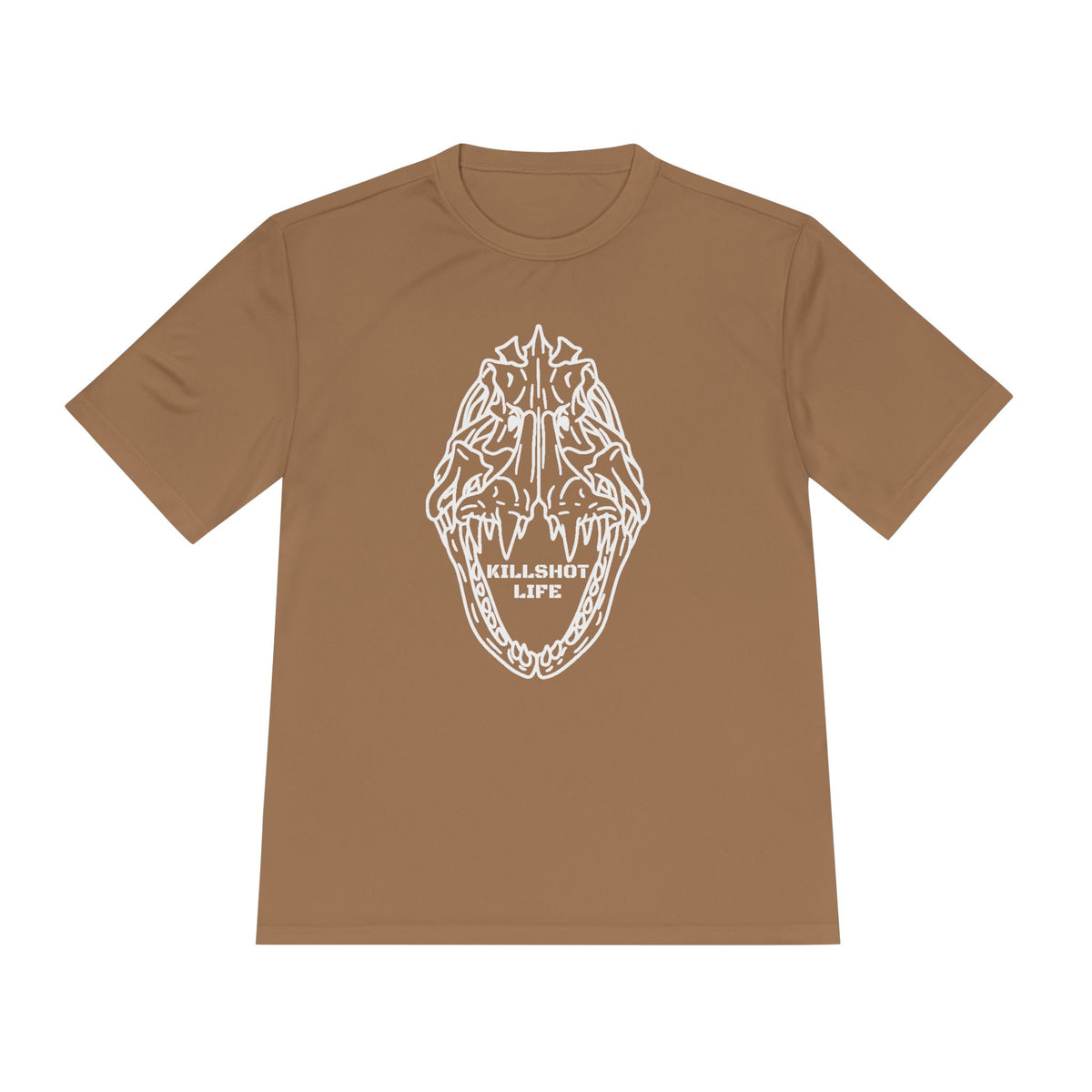 Moisture-Wicking T-Shirt: Put Goliath Grouper Back On The Menu (Cubera Skull Front) - Unisex