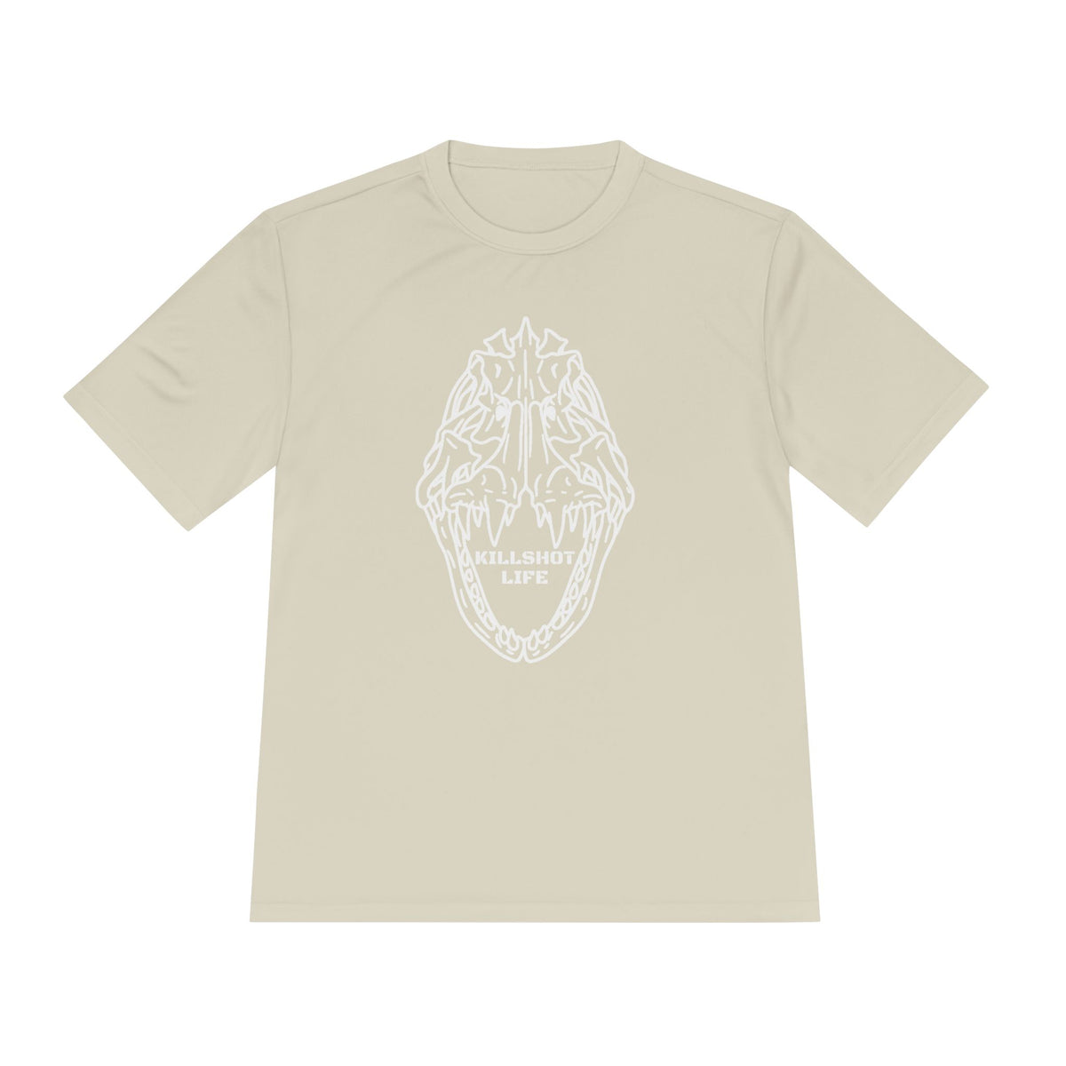 Moisture-Wicking T-Shirt: Put Goliath Grouper Back On The Menu (Cubera Skull Front) - Unisex