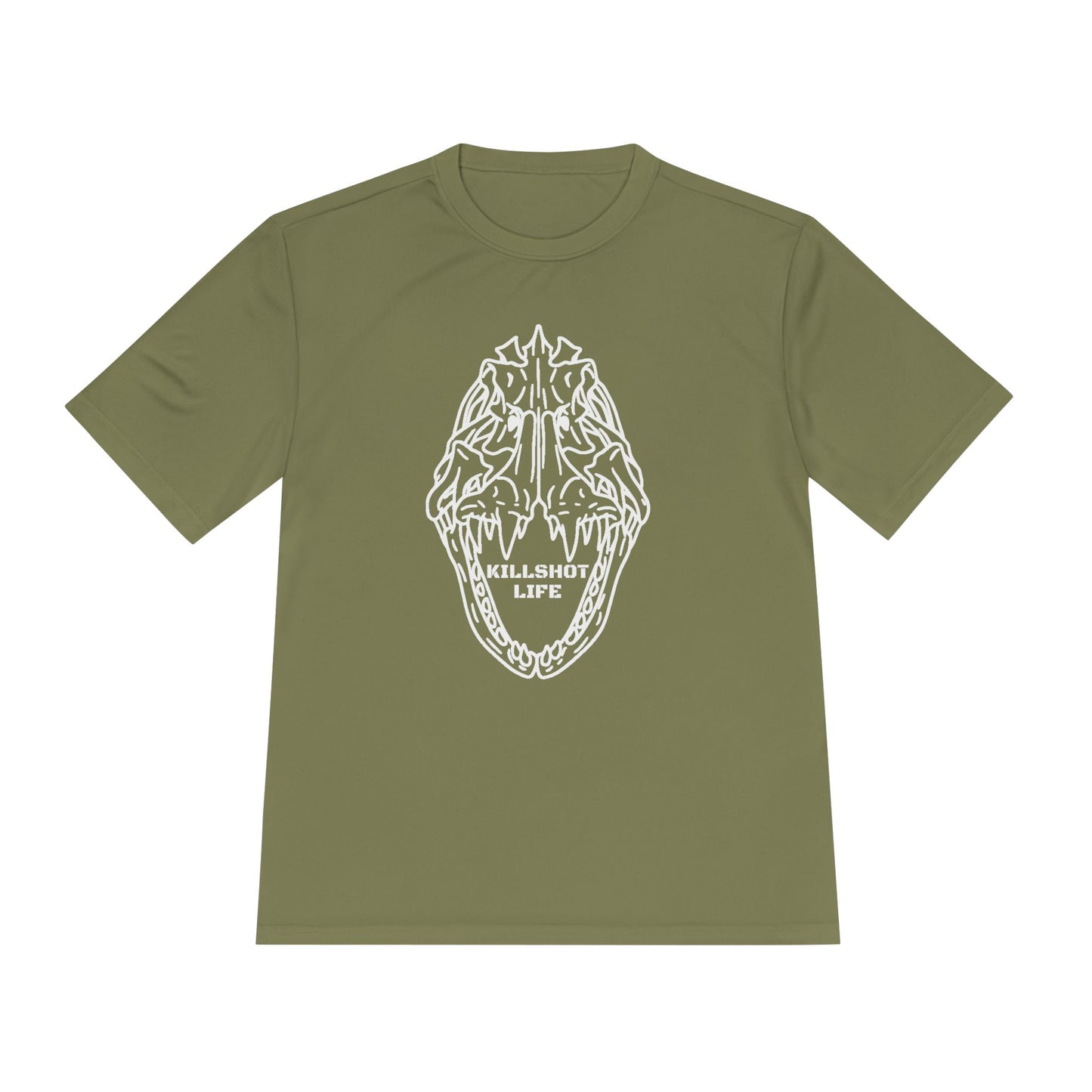 Moisture-Wicking T-Shirt: Put Goliath Grouper Back On The Menu (Cubera Skull Front) - Unisex