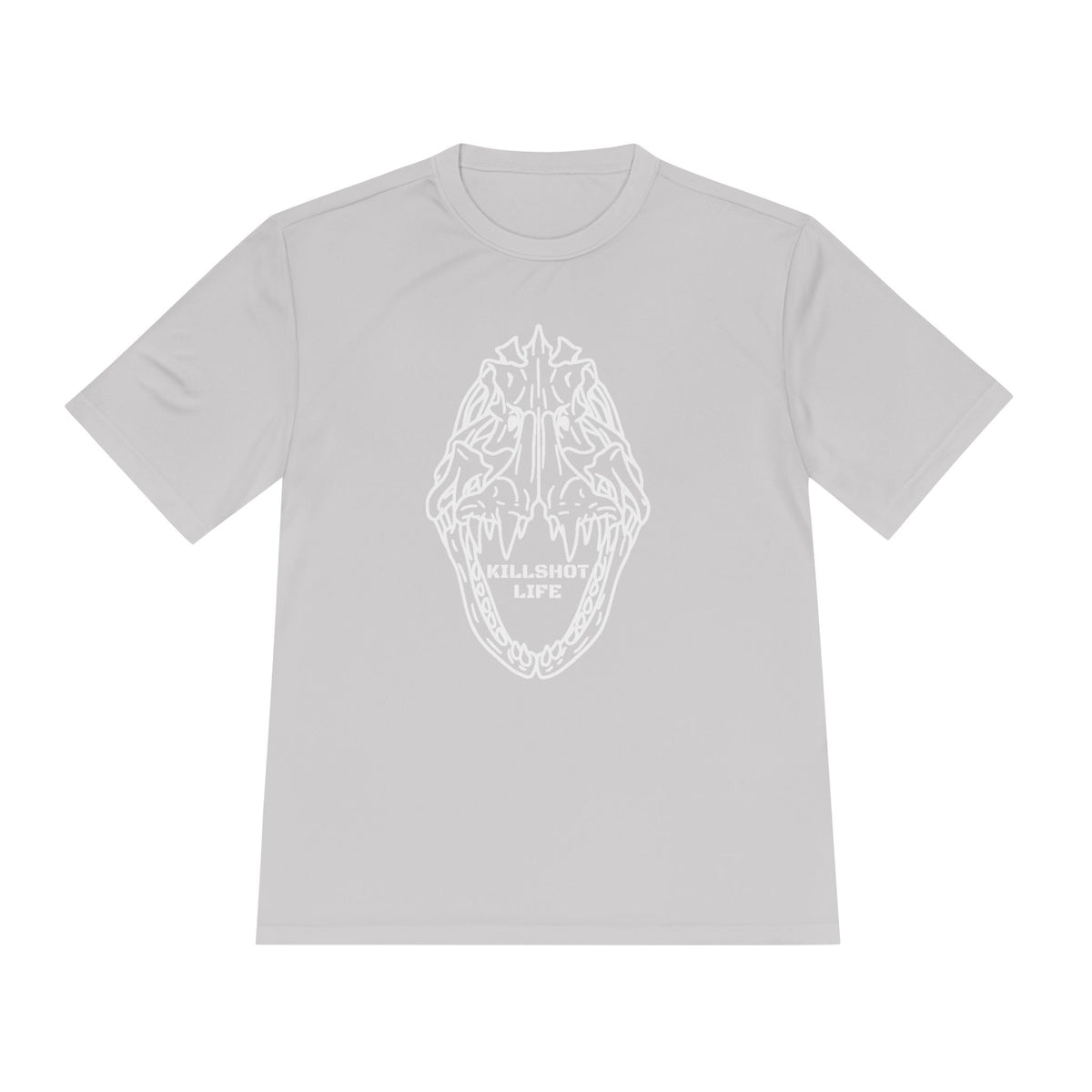 Moisture-Wicking T-Shirt: Put Goliath Grouper Back On The Menu (Cubera Skull Front) - Unisex