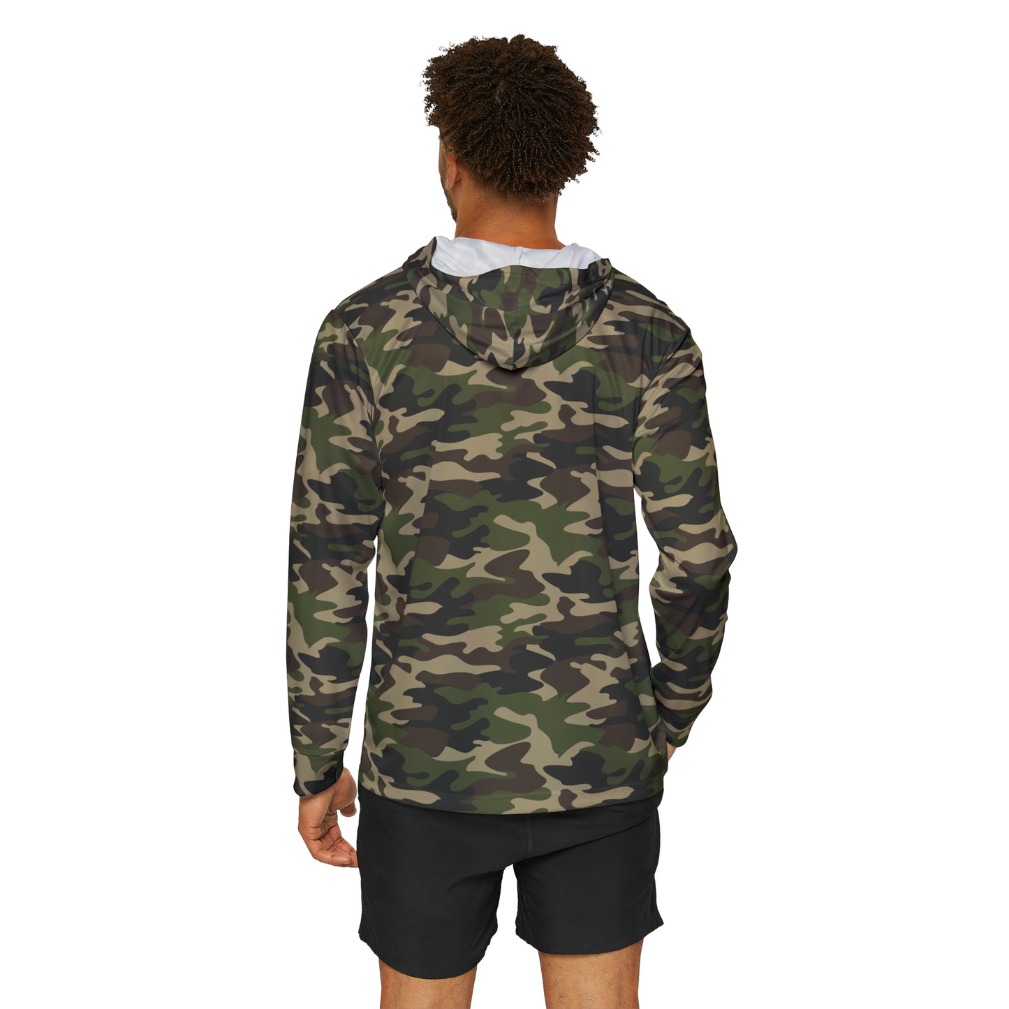 Spearfishing & Hunting UPF 50+ Sun Hoodie - Camo (Large Front Logo)