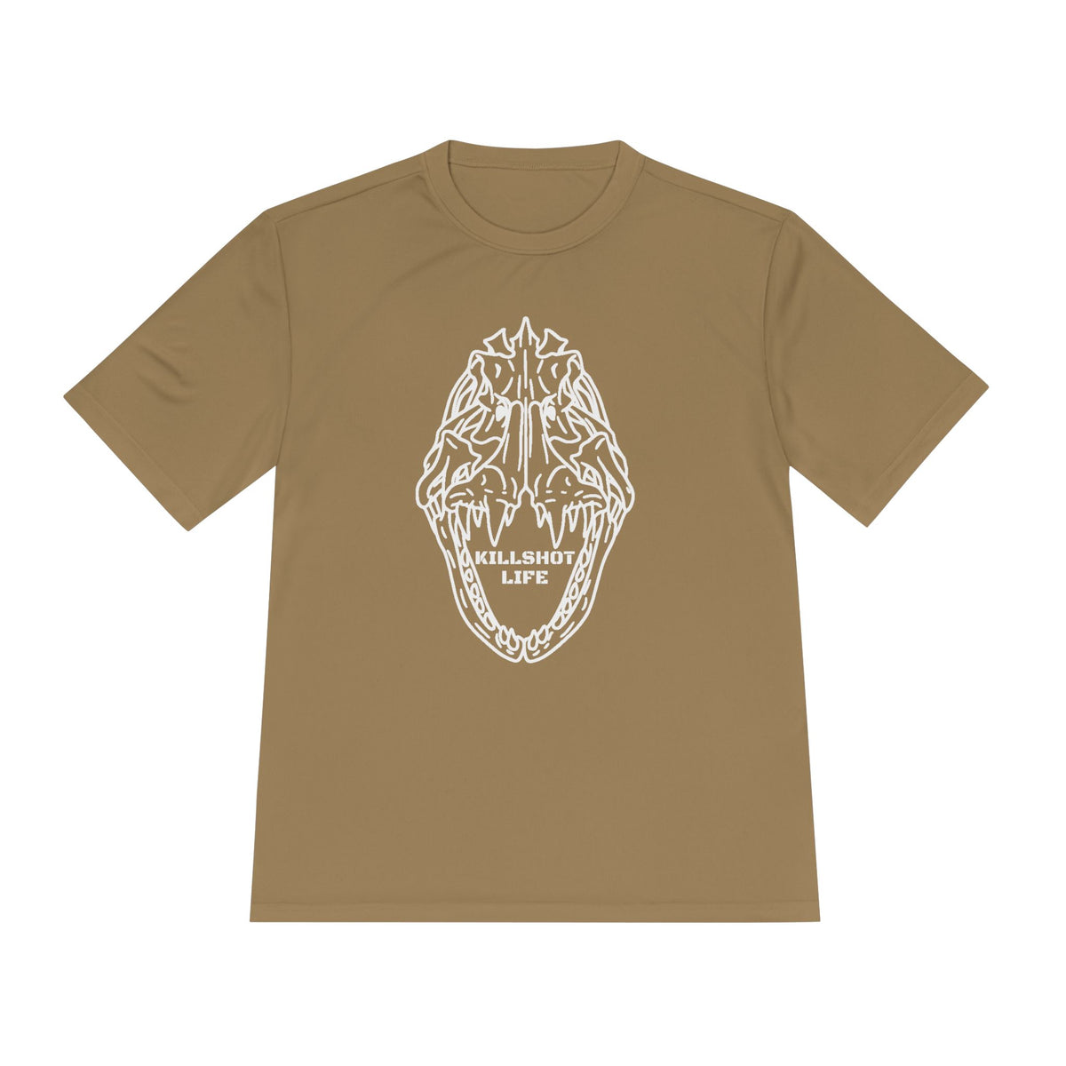 Moisture-Wicking T-Shirt: Put Goliath Grouper Back On The Menu (Cubera Skull Front) - Unisex