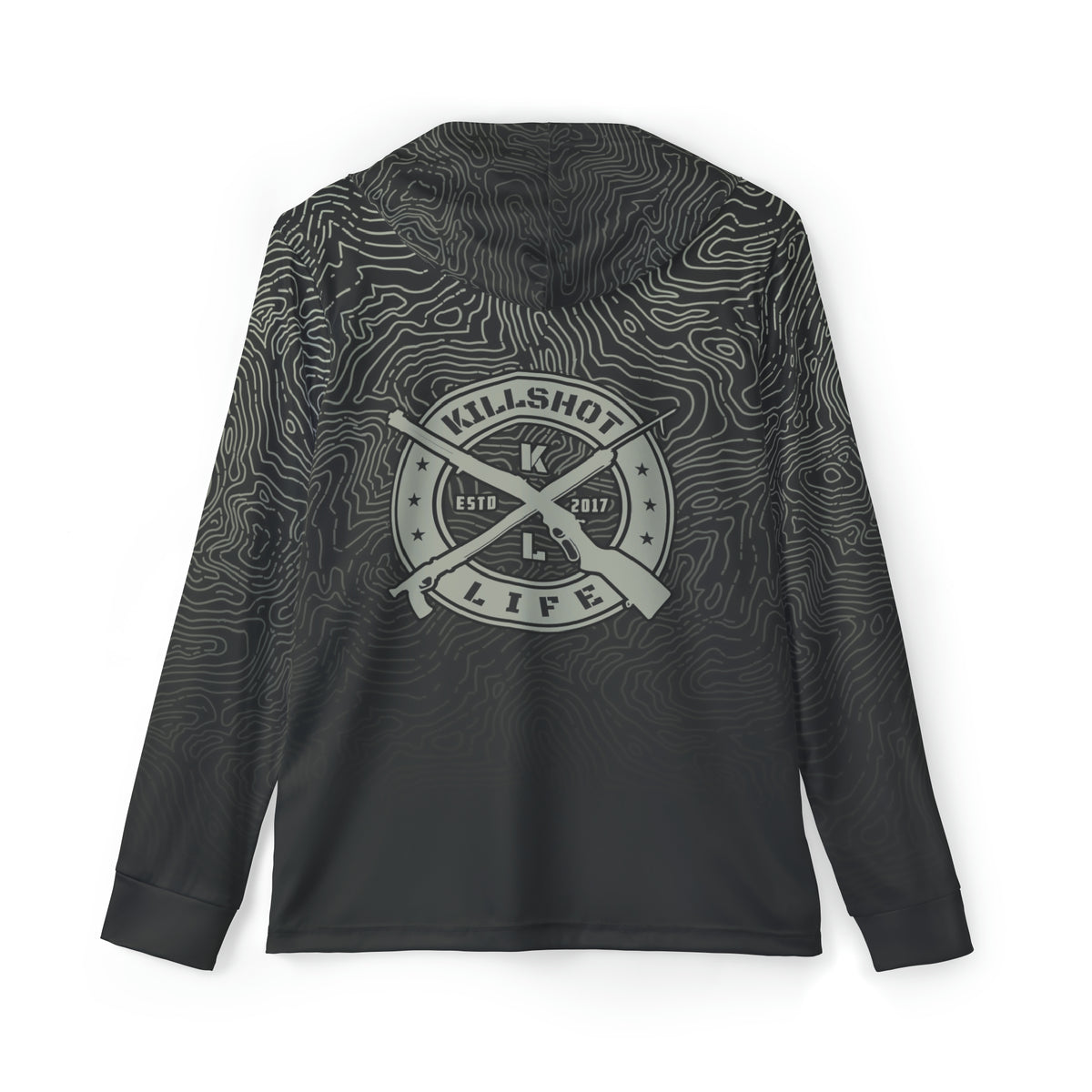Spearfishing & Hunting UPF 50+ Sun Hoodie - Dark Topo