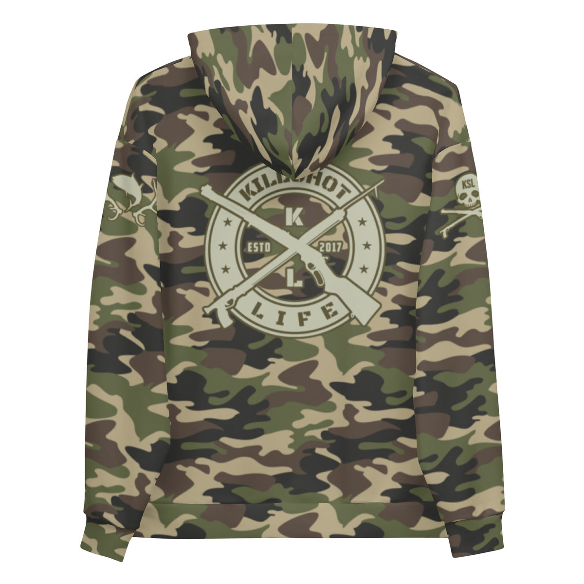 Unisex KILLSHOT Camo Hoodie (Dual Logo) - Camo Hunting Collection