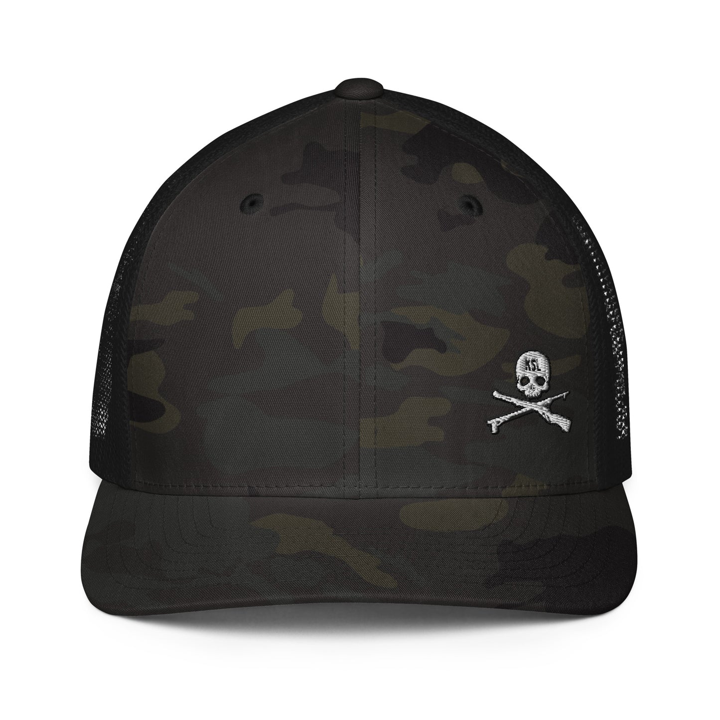 Closed-Back Flexfit KSL Skull Trucker Hat