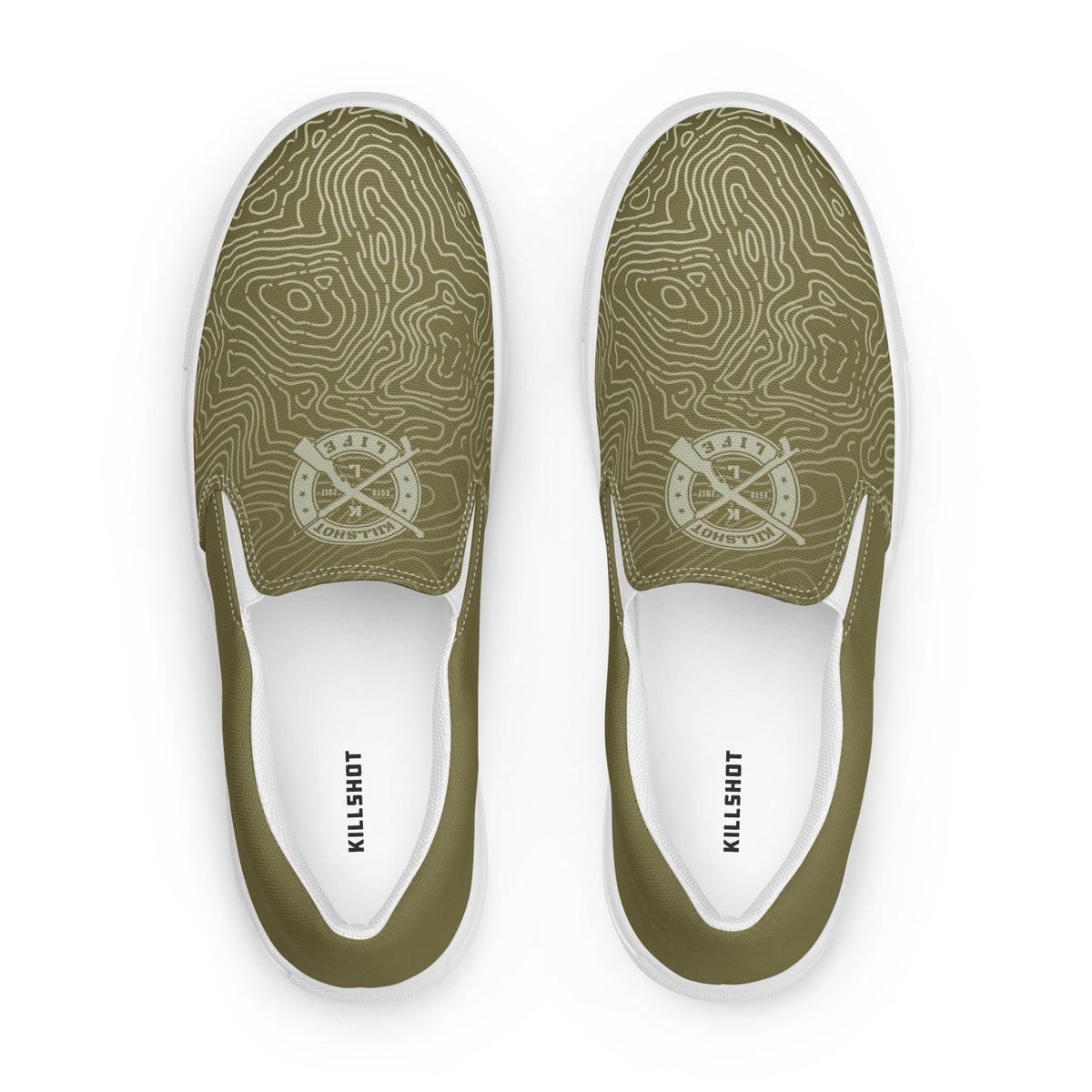 Men’s Slip-On Canvas Shoes - Tan Topo
