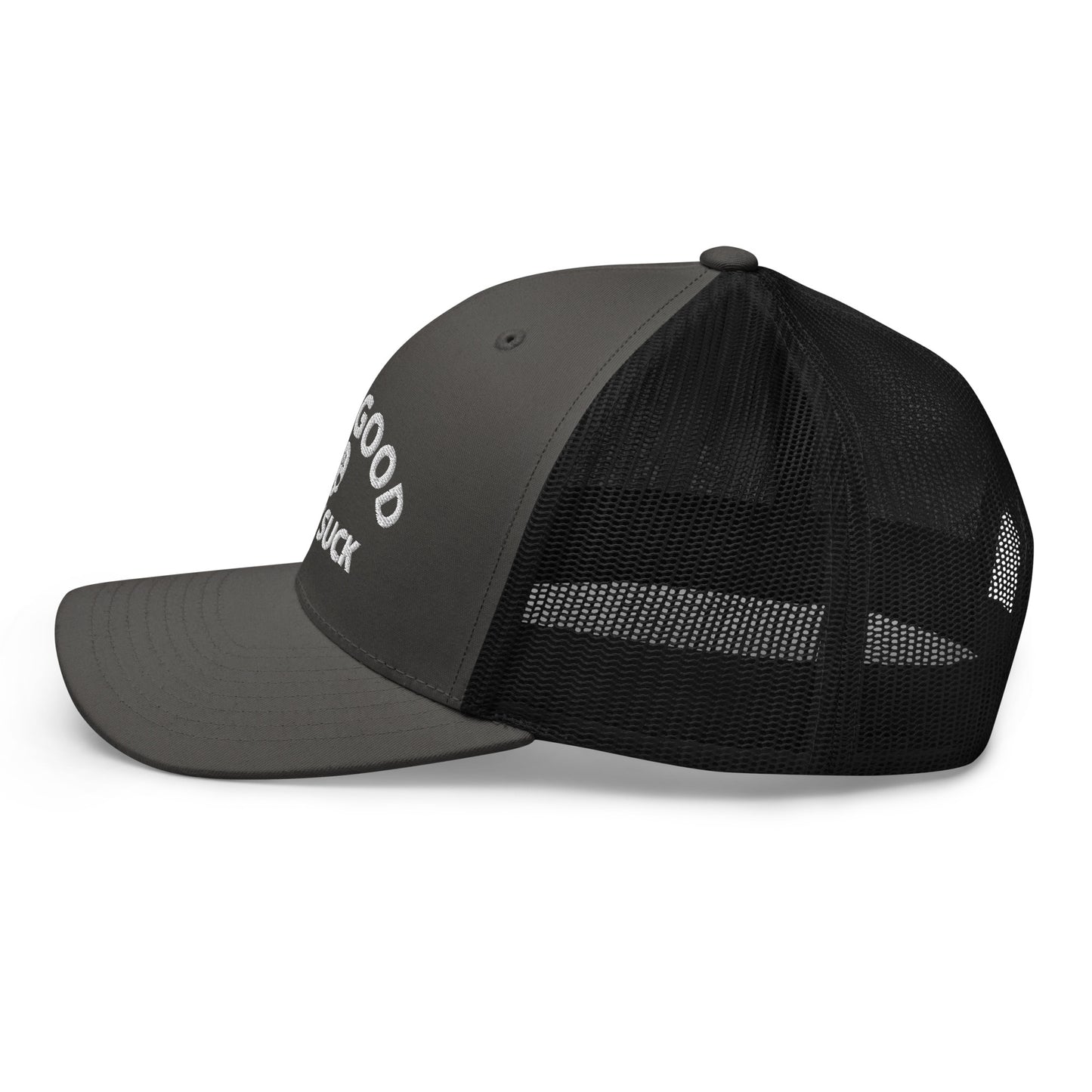 Dive Good, Don't Suck Trucker Cap - White Thread