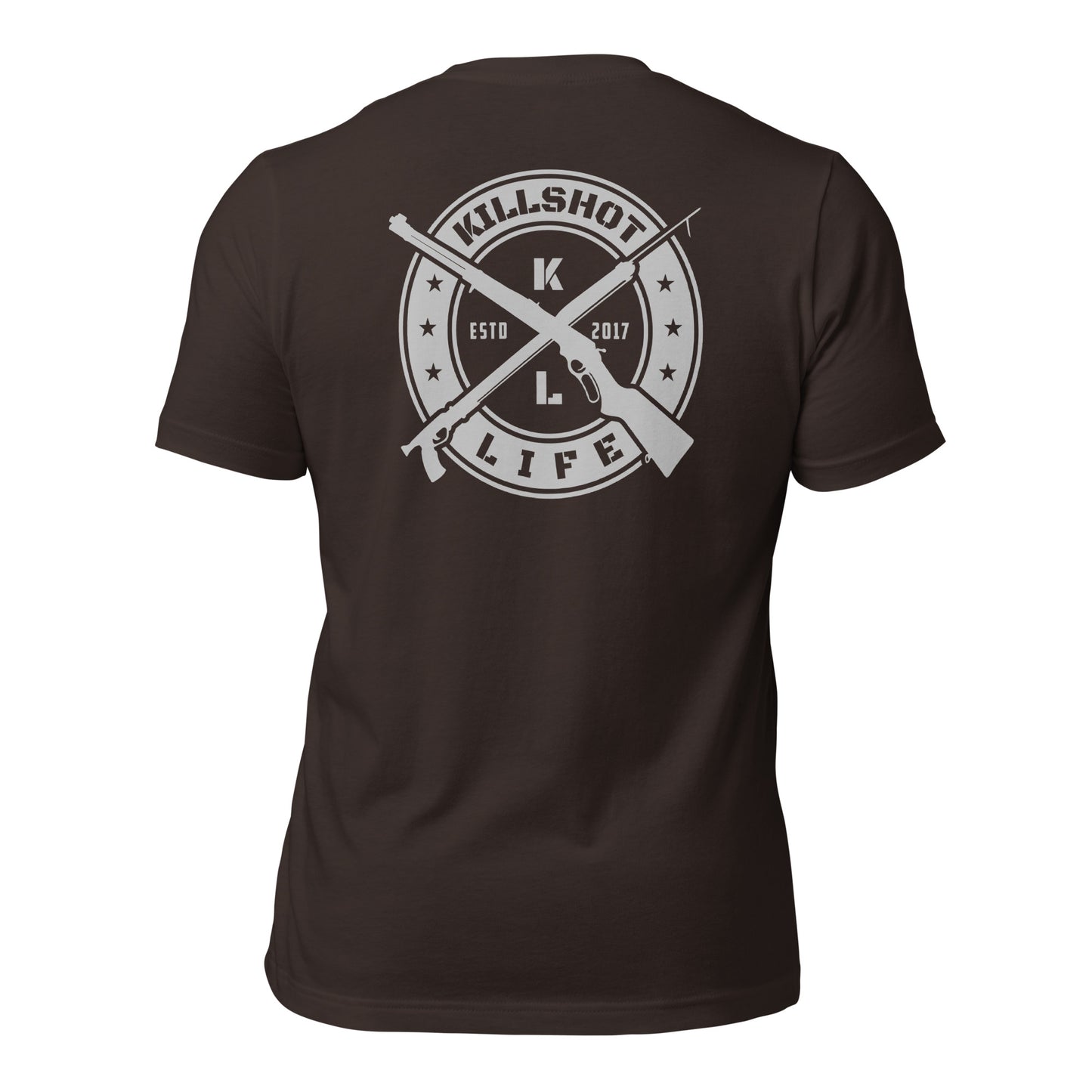 Shot Not Bought Unisex T-Shirt - Antler Crest (Silver Print)