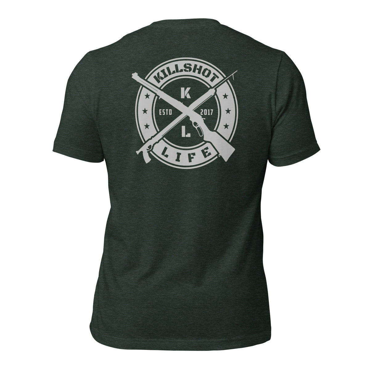 Shot Not Bought Unisex T-Shirt - Antler Crest (Silver Print)