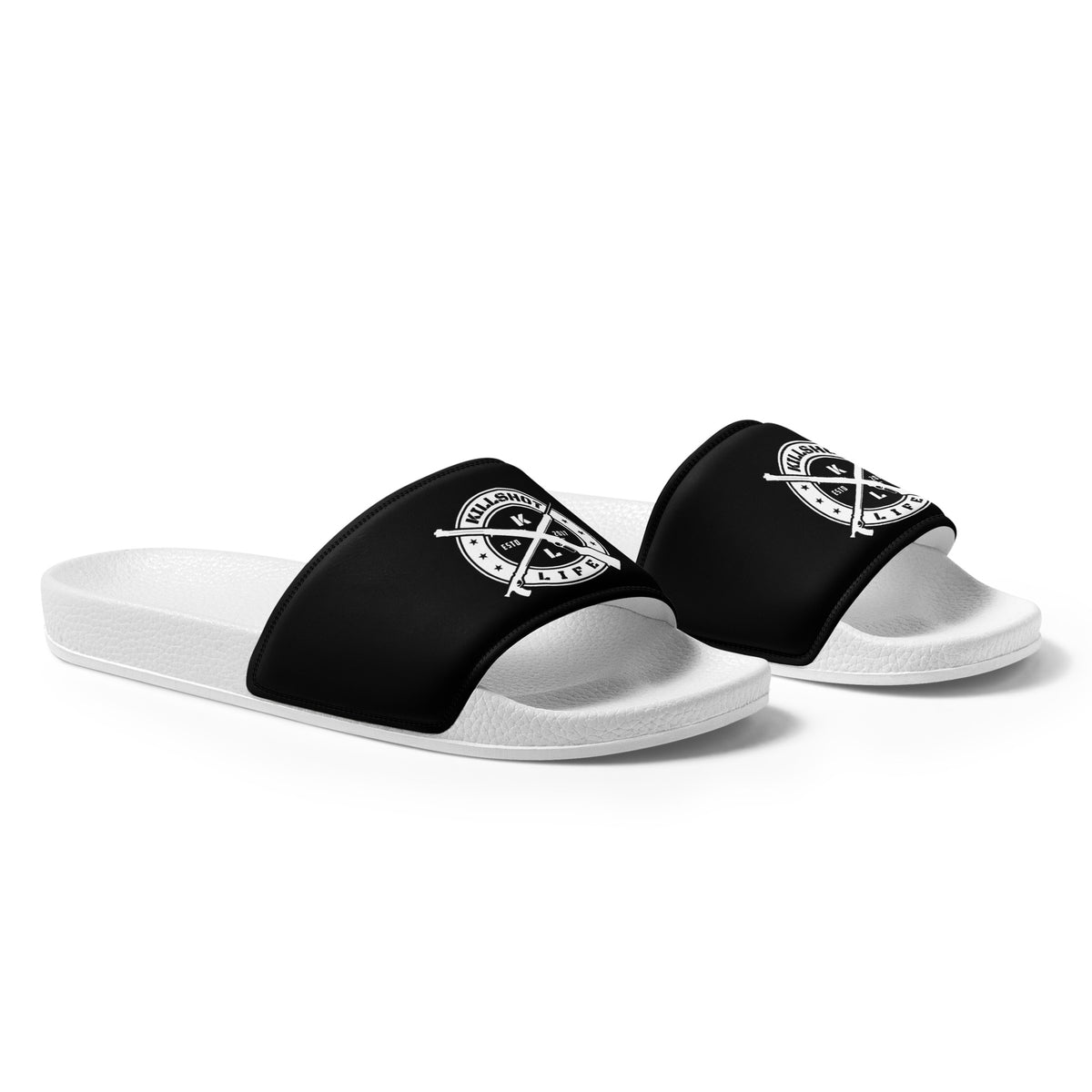 Women's KILLSHOT Slides - White Logo