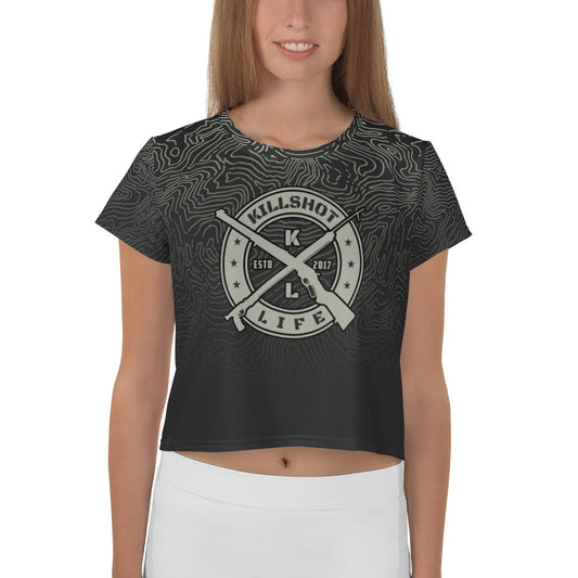 Women's Dark Topo Crop T-Shirt